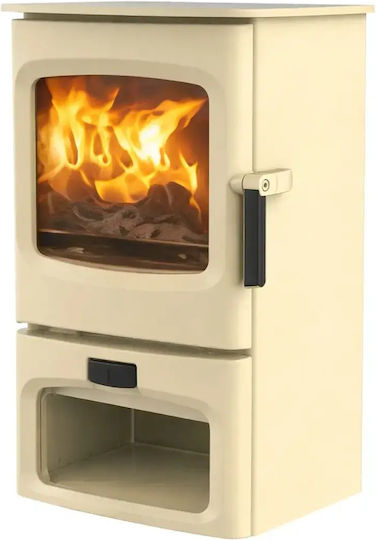 Charnwood Aire 3 Store Stand Keramik Holzofen Luftheizung 3.7kW Almond