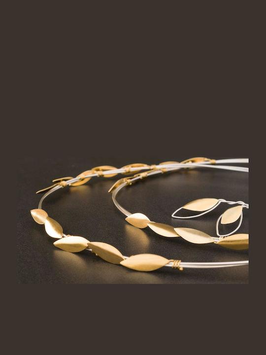 Wedding Crowns Two-Tone Olive Leaves Handmade Silver 925