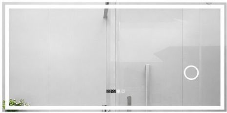 Καθρεφτης Μπανιου Led Αφης Μεγεθυντικο Φακο Mirrorlux Aphrodite S-4506 Διπλος Ορθογωνιος 600x1000mm Καθρεφτης Μπανιου Led Αφης Μεγεθυντικο Φακο Mirrorlux Aphrodite S-4506 Διπλος Ορθογωνιος 600x1000mm