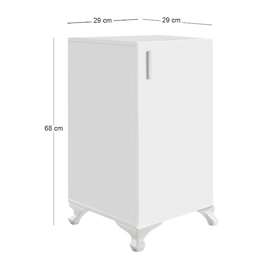 Megapap Rene Bathroom Cabinet 29x29x68cm White