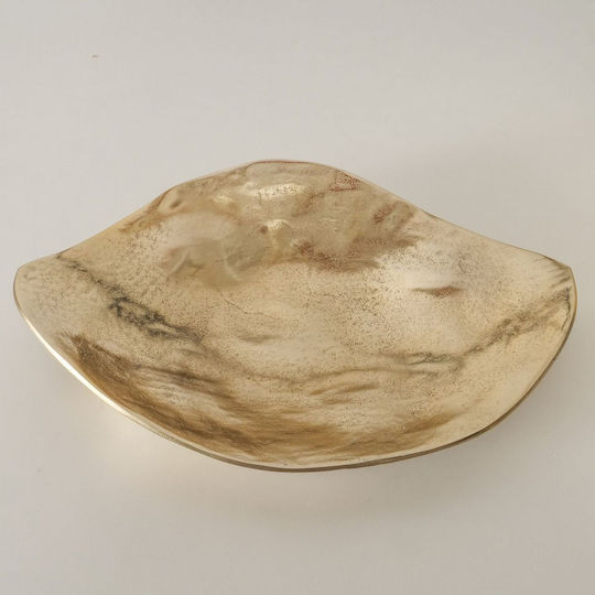 MSA MSA Dekorative Schale Aluminium Gold 42x27x7,5cm
