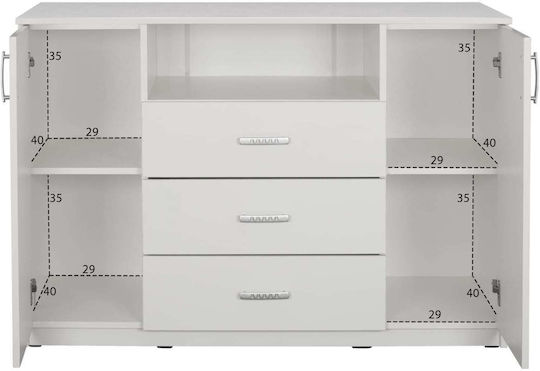 Set De Mobilier Pentru Dormitor Alb Pentru 160x200cm 6 Bucăți