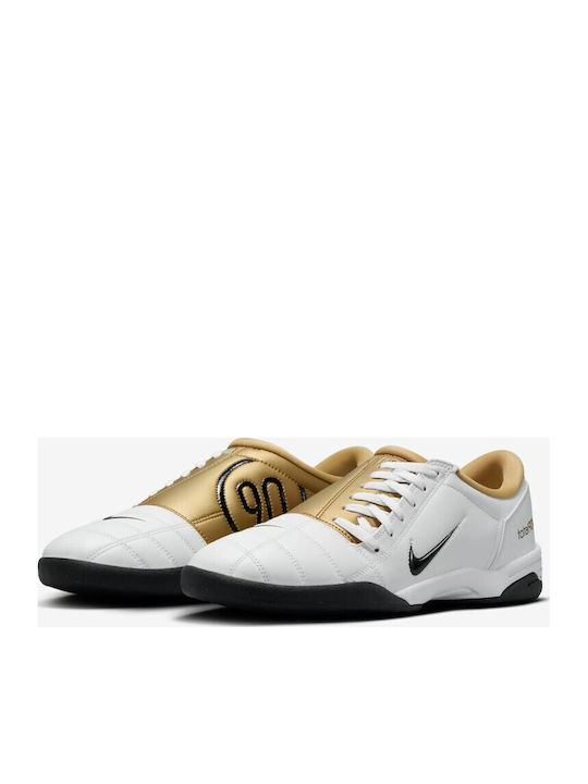 Nike Total 90 Ghete Fotbal cu Talpă cu Crampoane Albe