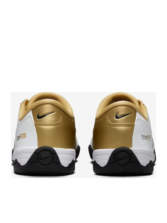Nike Total 90 Ghete Fotbal cu Talpă cu Crampoane Albe