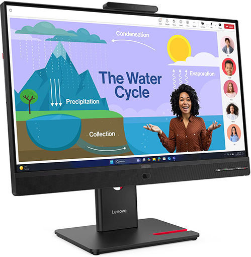Lenovo ThinkVision T24D-4v IPS Monitor 23.8" FHD 1920x1080 mit Reaktionszeit 4ms GTG