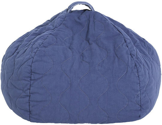 Bean Bag Chair Stool Landscape Cobalt 90x90x16cm