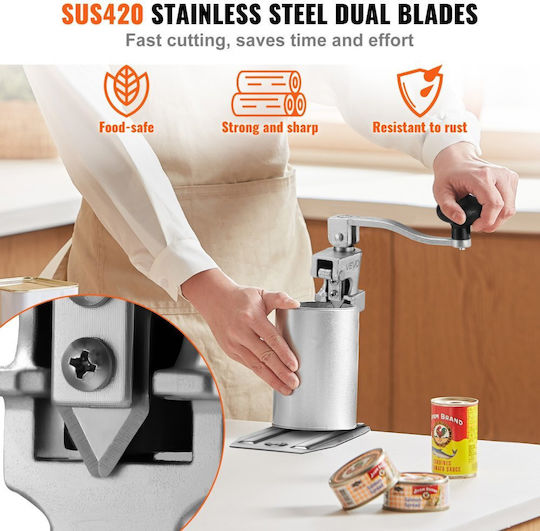 Vevor Countertop Can Opener Metallic