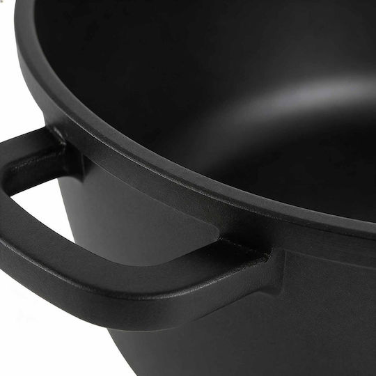 Relaxdays Relaxdays Tiefe Kochtopf aus Aluminiumguss 6l / 18cm