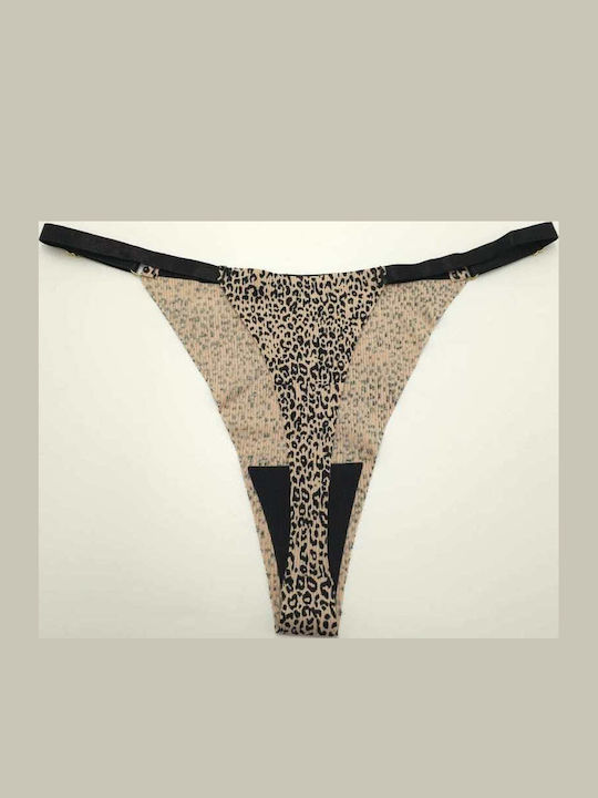 Cotton High Waist Women's Briefs Dark Beige