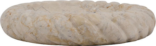 Artekko Decorative Marble Platter Beige 21.6x21.6x5cm Artekko Decorative Marble Platter Beige 21.6x21.6x5cm