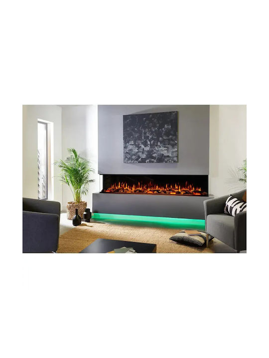 Charlton & Jenrick Irange Wall Mounted Electric Fireplace 1500W Black