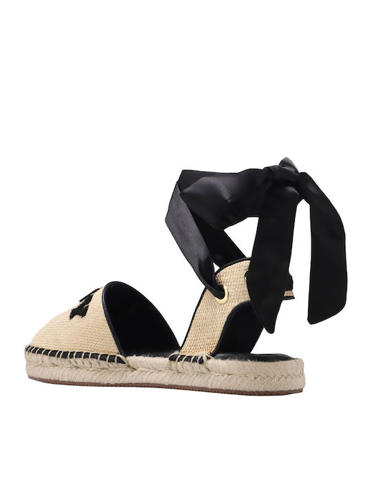 Fabric Women's Espadrilles in Black Colour