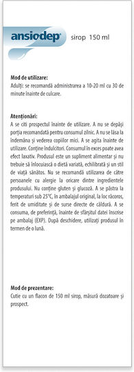 Phyto Ansiodep Supliment pentru Stres și Somn 150ml
