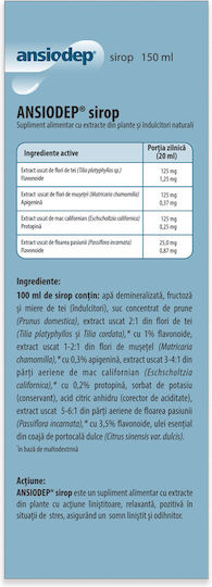 Phyto Ansiodep Supliment pentru Stres și Somn 150ml