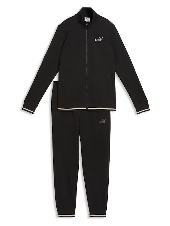 Puma Damen Jogginghosen Schwarz Set