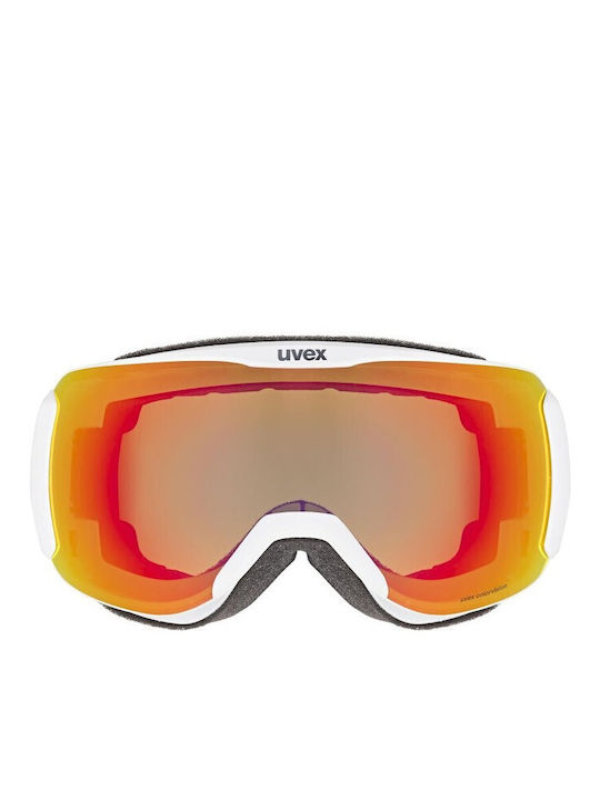 Uvex Downhill 2100 Cv Μάσκα Σκι & Snowboard Ενηλίκων Μαύρη με Φακό σε Μαύρο Χρώμα