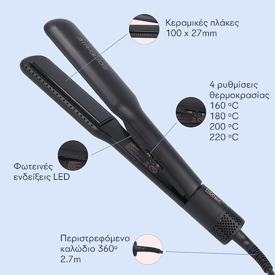 Eurostil Airglide 09264 Hair Straightener with Ceramic Plates 72W