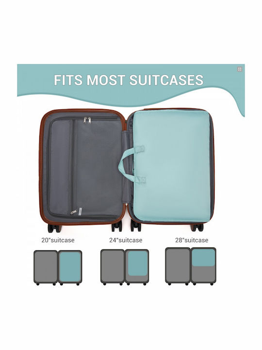 Miss Lulu Travel Suitcases Blue with 4 Wheels