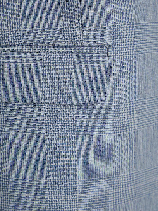 Men's Summer Suit Jacket Slim Fit Light Blue