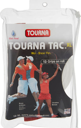 Tourna Tac Tennis Overgrips XL X 10 White