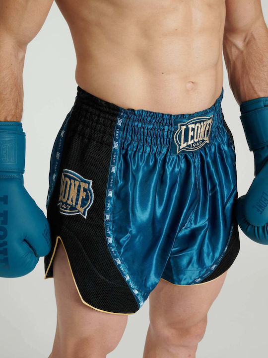 Leone 1947 Herren Boxershorts Kick-Thai Boxen Blau