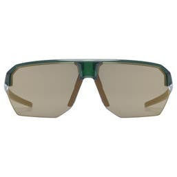 Uvex Cycling Glasses With Gold Frame And Transparent Mirror Lenses