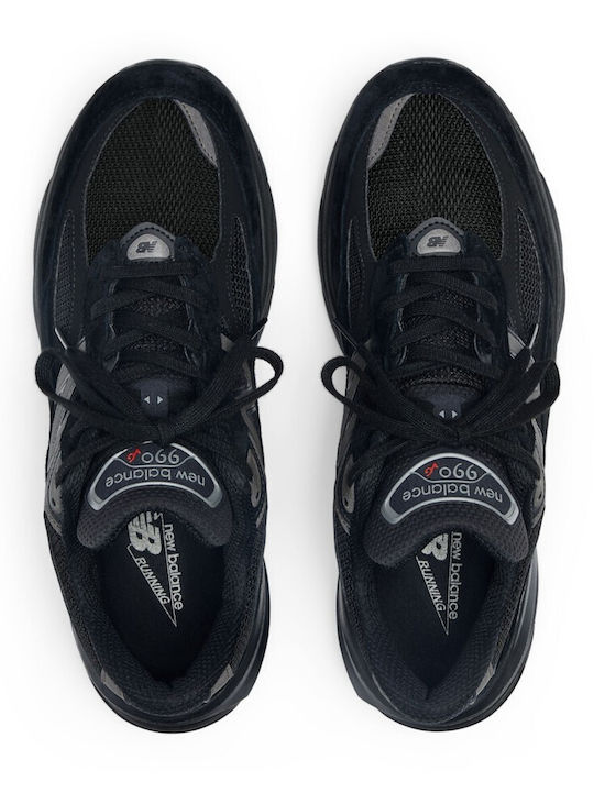 990v6 Herren Anatomische Sneakers Triple Schwarz