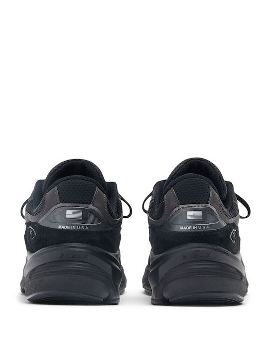 990v6 Herren Anatomische Sneakers Triple Schwarz
