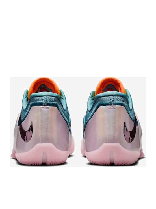 LeBron 23 Low Basketball Shoes Smokey Blue / Lightning / Total Orange / Multicolor