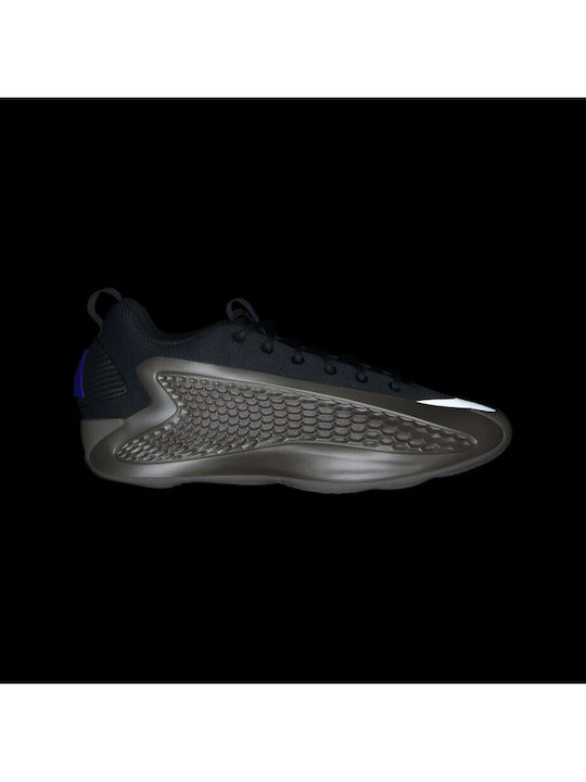 Anthony Edwards 1 Low Basketball Shoes Champagne Metallic Core Black Lucid Blue