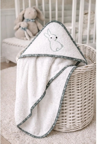 Baby Star Baby Bathrobe Hooded 95x95cm