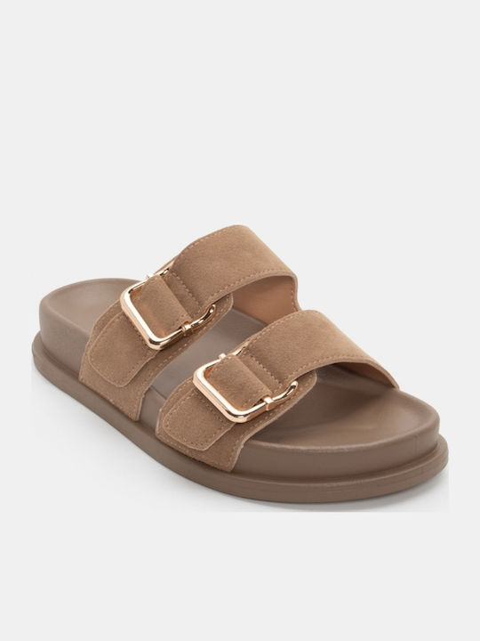 Women's Flat Sandals Flatforms Beige
