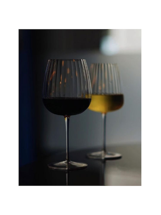 Luigi Bormioli Speakeasies Set Pahare pentru Vin Alb și Roșu din Sticlă cu Picior 700ml 6 Bucăți