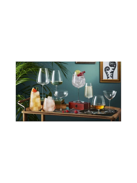 Luigi Bormioli Speakeasies Set Pahare pentru Vin Alb și Roșu din Sticlă cu Picior 700ml 6 Bucăți