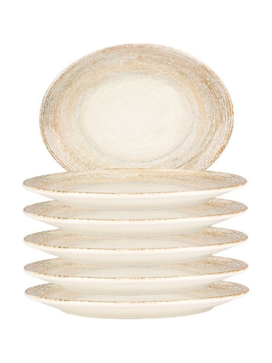 Bonna Bonna Patera Servierplatten Oval aus Porzellan Lila 36x28cm
