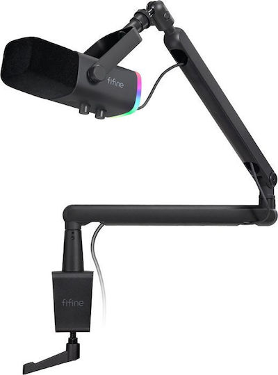 Fifine Tam8 Dynamic Microphone Shock Mounted for Studio