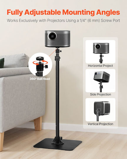 Vevor Βάση Projector Δαπέδου με Μέγιστο Φορτίο 5kg