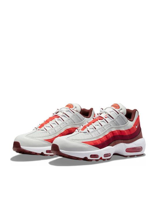 Air Max 95 Men's Sneakers Dust Dark Pony Picante Red White DM0011 005
