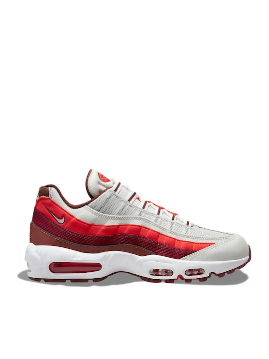 Air Max 95 Men's Sneakers Dust Dark Pony Picante Red White DM0011 005