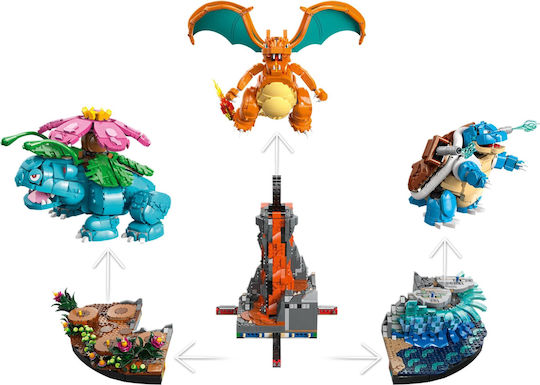 LEGO Pokemon Venusaur Charizard & Blastoise За 18+ Години 6838 Бройки