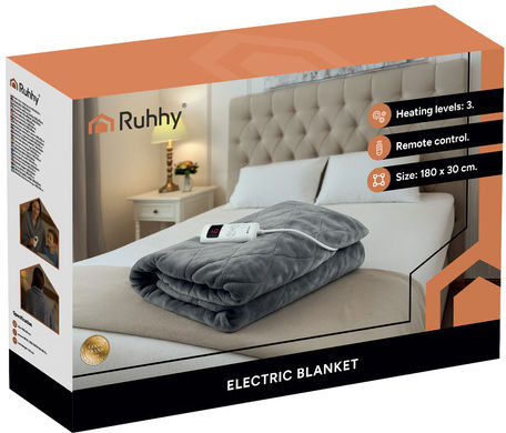 Semi Double Electric Blanket Black 85W 130x180cm