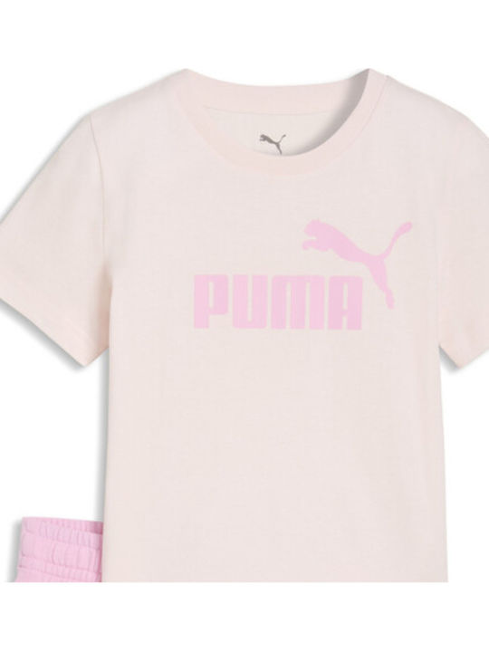 Kids Set with Shorts Summer 2 Pieces Pink Essentials No 1