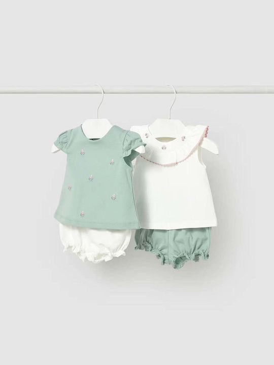 Kids' Set with Shorts Summer 4pcs Turquoise