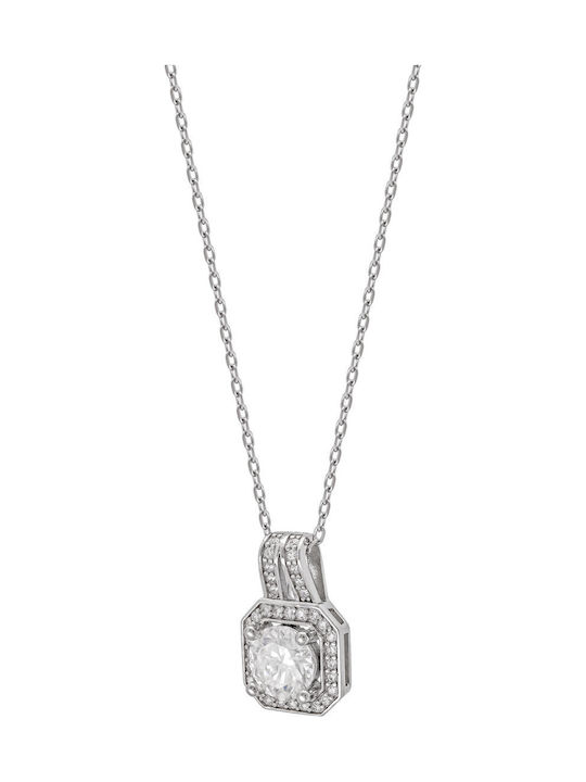 Kiriakos Gofas Halskette aus Silber mit Diamant