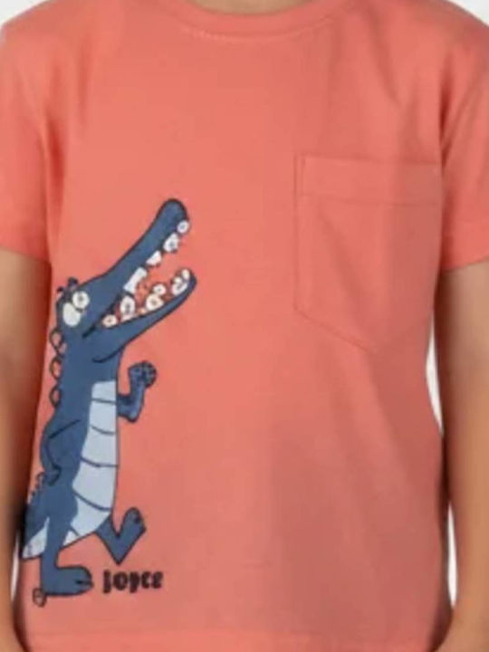Kids Set with Shorts Summer 2 Pieces Orange