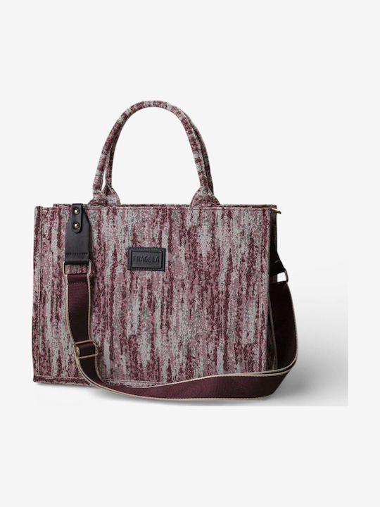 Fabric Women's Handbag Navy Blue