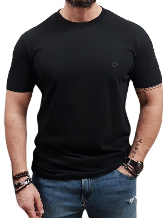 Herrenblusen Kurzarm T-Shirt Schwarz