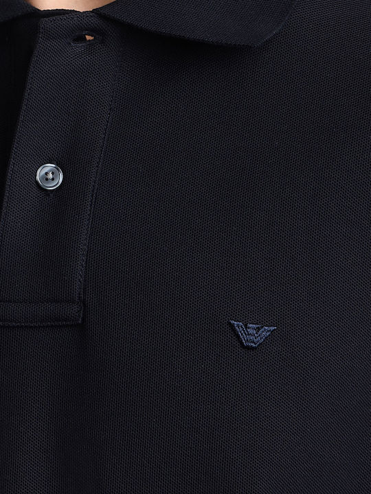 Polo Short Sleeve Navy Blue Blouse