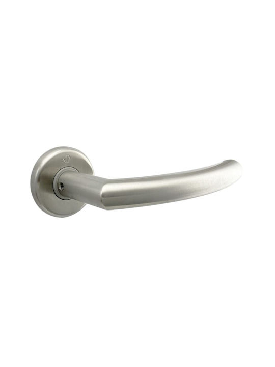 Hoppe Rosette Middle Door with Rosette Pair Stainless steel