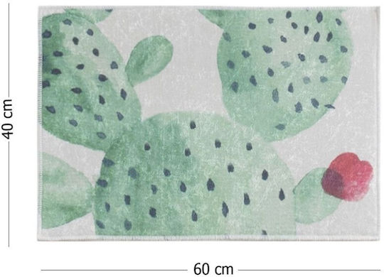 Lenjerii Deosebite Αντιολισθητικό Πατάκι Μπάνιου Cactus 40x60εκ.